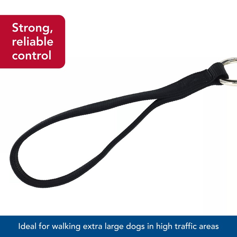 Coastal Pet - Giant Chain Dog Traffic Leash with Nylon Handle, Black, 1" x 30" - Image 3